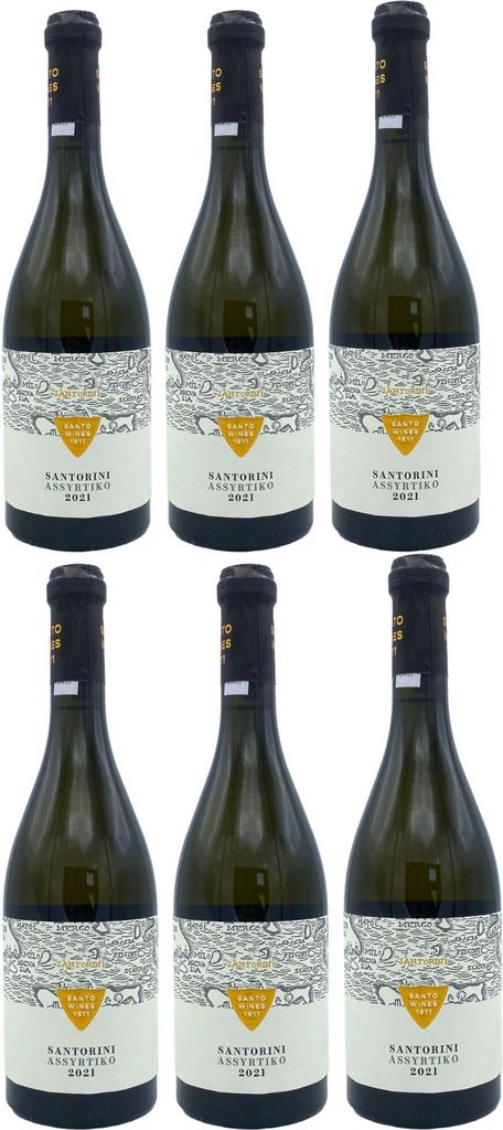 Santorini Assyrtiko P.D.O. Weißwein 6x 0,75l Santo Wines | Produktbild 