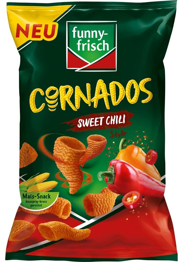 divertente Cornados fresco Snack di mais al peperoncino Immagine del prodotto 