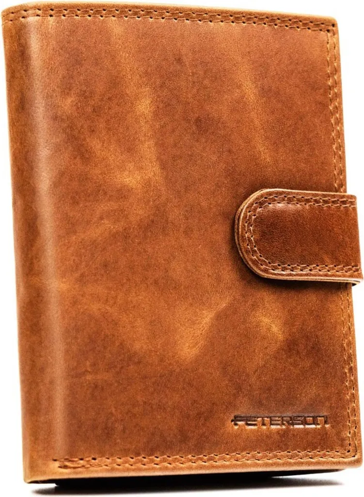 Portefeuille Peterson Rovicky 308790 cuir noir avec protection RFID