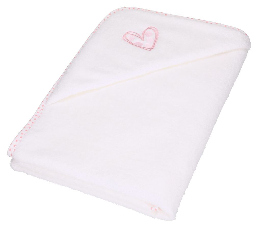 Baby Handtücher mit Kapuze 3tlg Set lila Kapuzenhandtuch Lätzchen Waschhandschuh 