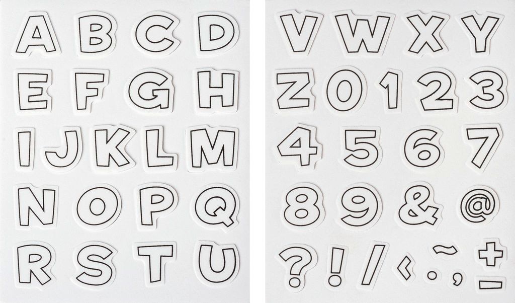 HEYDA Moosgummi Stempel-Set "Buchstaben & Zahlen" Set I 47 Produktbild 
