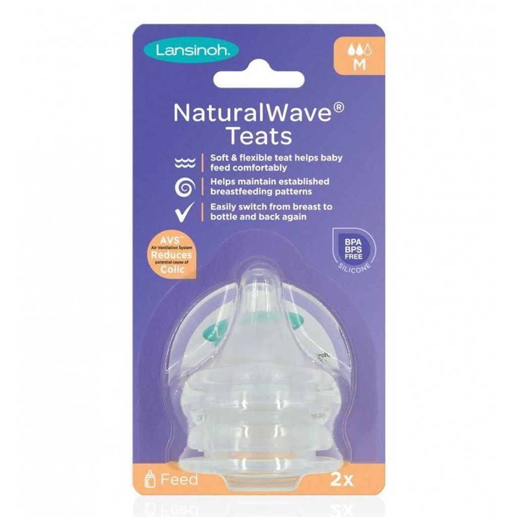Sauger voor M-fles, medium doorstroom, Natural Wave, Productafbeelding 