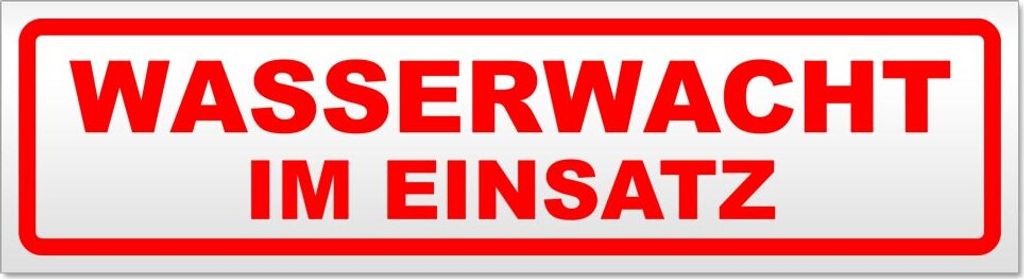 Wasserwacht im Einsatz Magnetschild Schild magnetisch