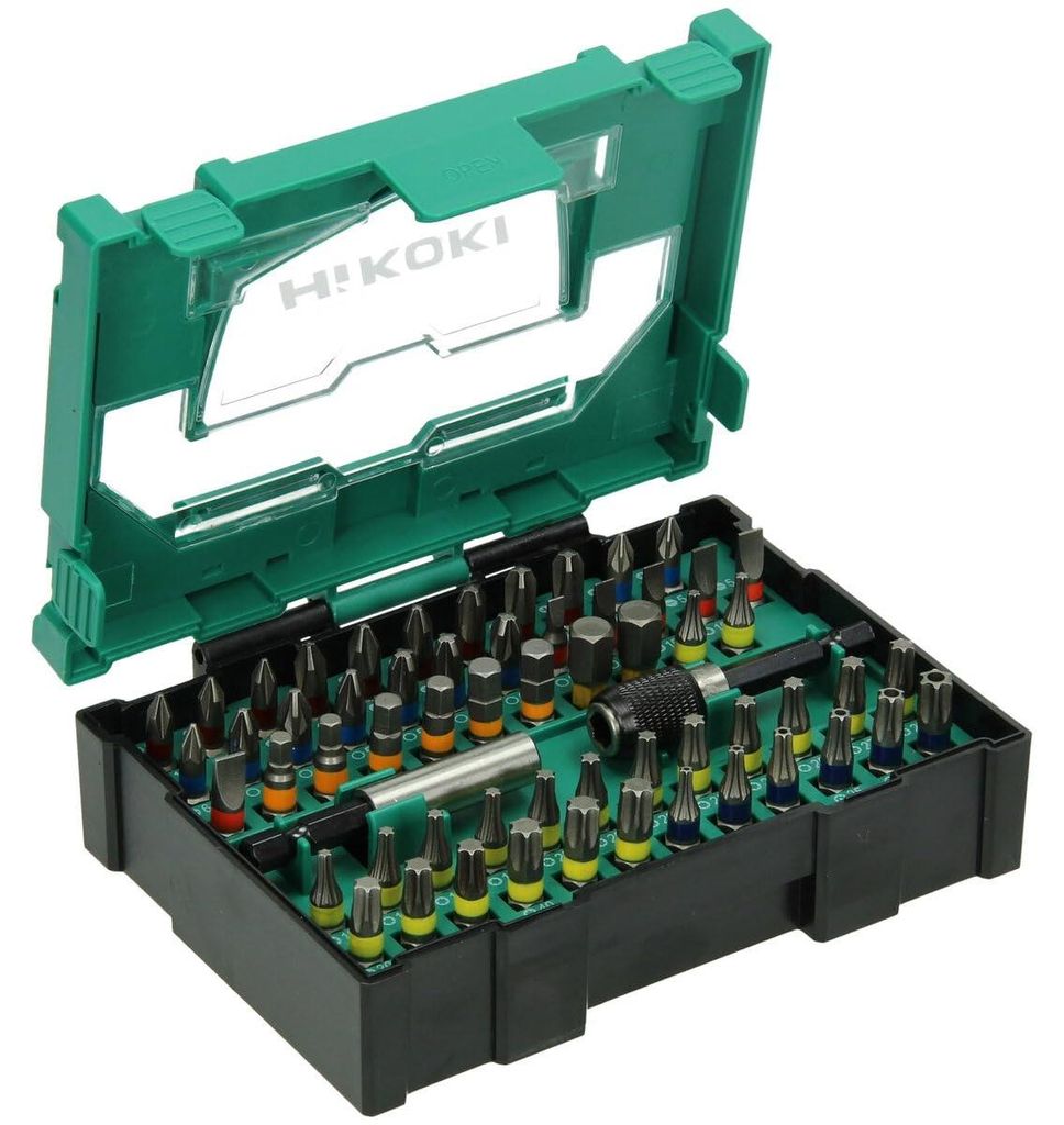 HiKOKI Bit-box 1/4", 60-delig, 25mm, inclusief magnetische Productafbeelding 