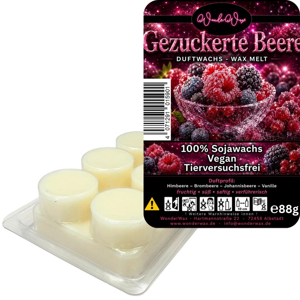 WonderWax Duftwachs Wax Melts für Duftlampe, 6 Kreise Duftmelt Wachsmelt Sojawachs Duftwachs Würfel für Raumdüfte, Wachs Duftöl Winter Indoor ...