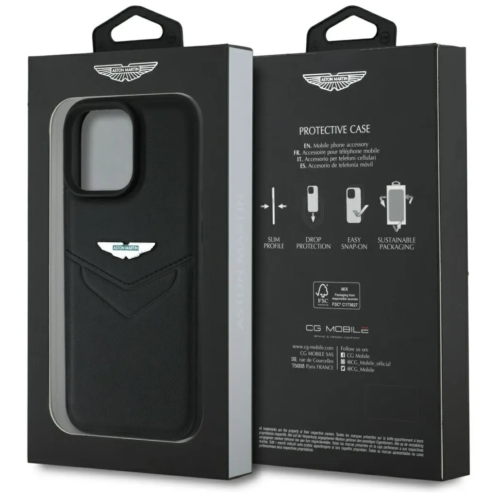 Protection Cuir Aston Martin iPhone 16 Pro Max pour Professionnel - 8