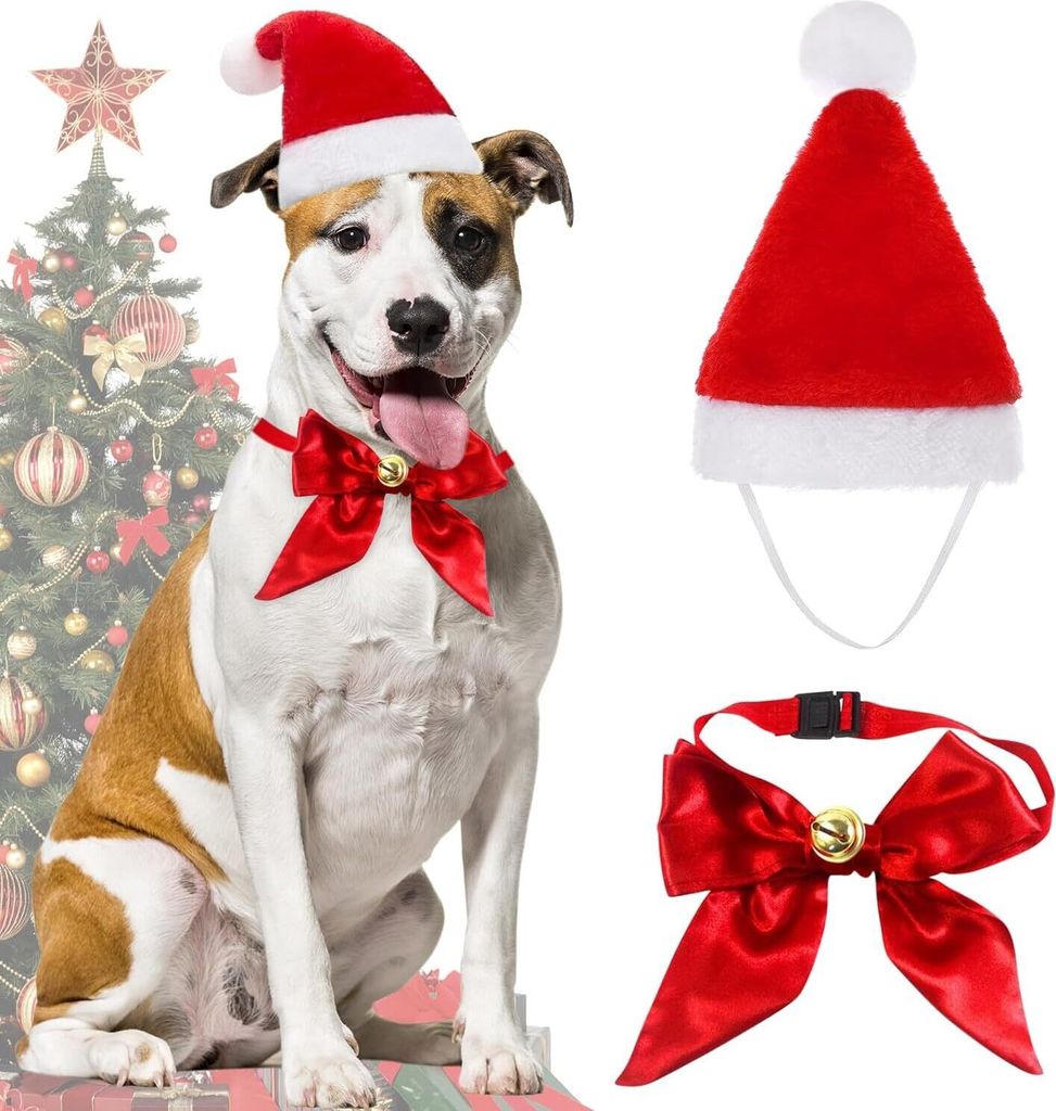Hunde Katzen Weihnachtskostüm, Haustier Kostüm Weihnachten Produktbild 1