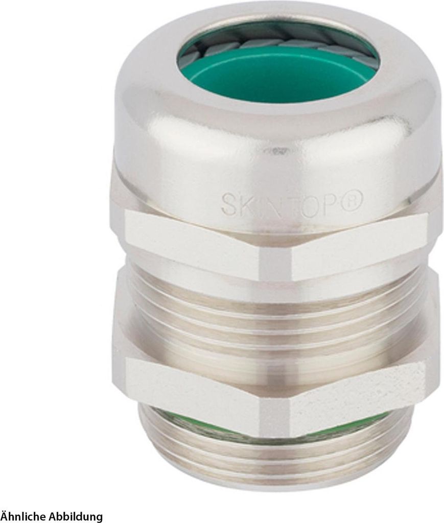 LAPP Verschraubung halogenfrei M16x1,5 Messing (CuZn) vernickelt Gewindelänge 7,0mm - 1 Stück