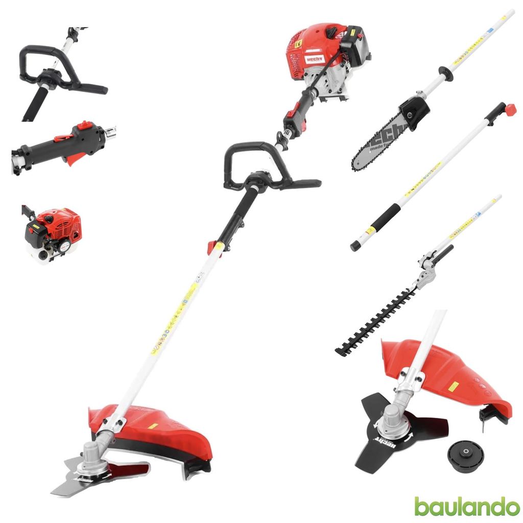 HECHT 3-in-1 Heckenschere, Hochentaster, Motorsense Produktbild 