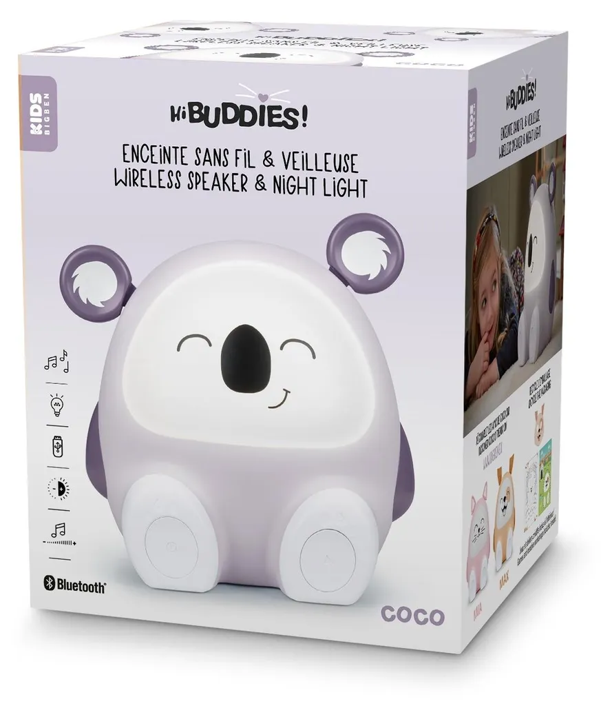 Enceinte lumineuse enfant Bigben BTKIDSKOALA anti-peur du noir