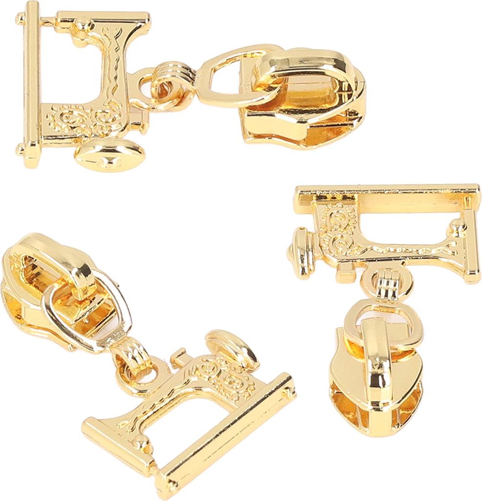 10 Stcs Rose D Metall -ER -Zieh Zum N?hen von ETS Handtaschen Gep?ck Rep Kit (Antike Messing) (Gold) (Nachahmung von Gold)