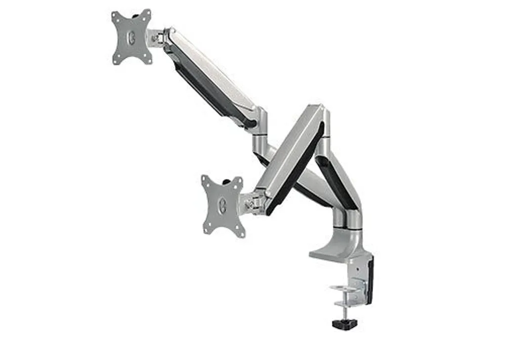 Support double écran pour bureau bras articulé gaz VALUE noir 32" - 12