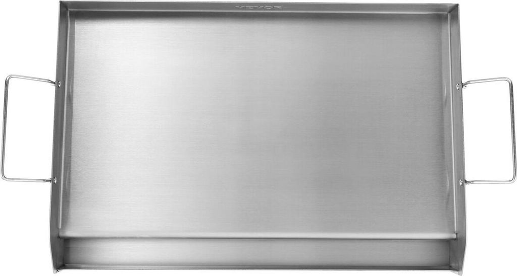 Stove Top Griddle, 23.5"x16" Pre-Seasoned Stainless Steel Griddle, Rectangular Double Burner Griddle Pan, Non-Stick Family Pan Cookware with Handle...
