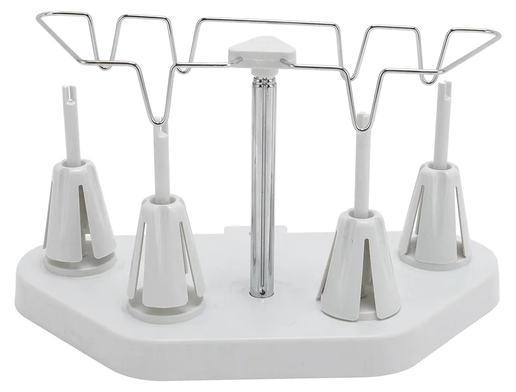 Porte-bobines réglable en plastique pour 4 fils, forme trapézoïdale stable