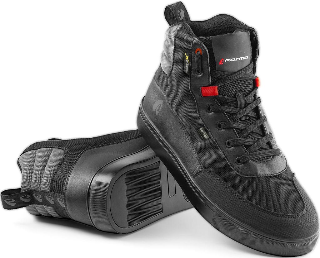 Forma Milano Dry Motorradschuhe, schwarz/schwarz, 38