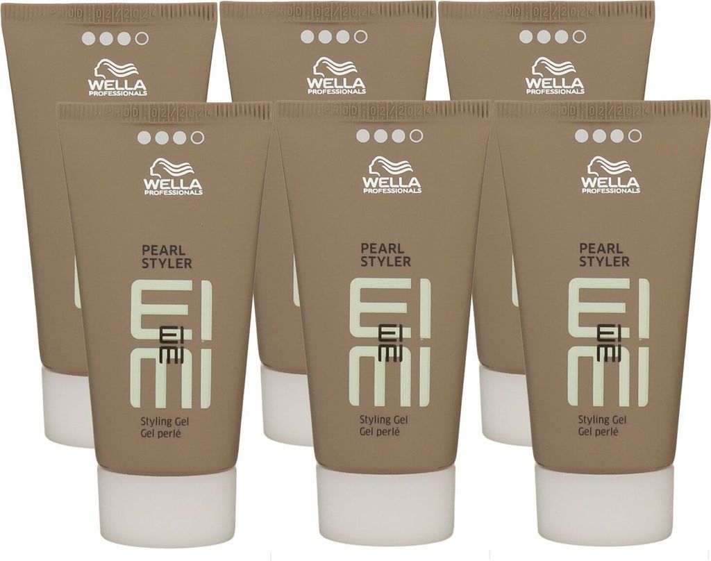 Wella Pearl Styler Gel 6 x 30 ml Haargel Styling Gel Set Produktbild 