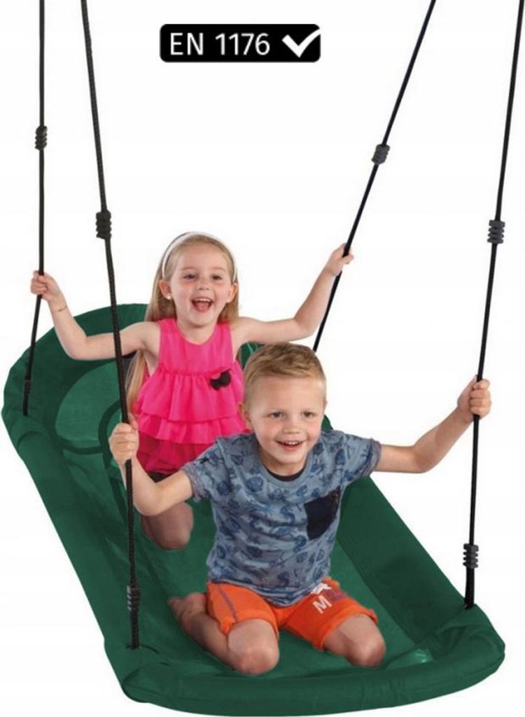 Altalena a Nido d'uccello Grandoh KBT 170x70 cm Verde | Immagine del prodotto 