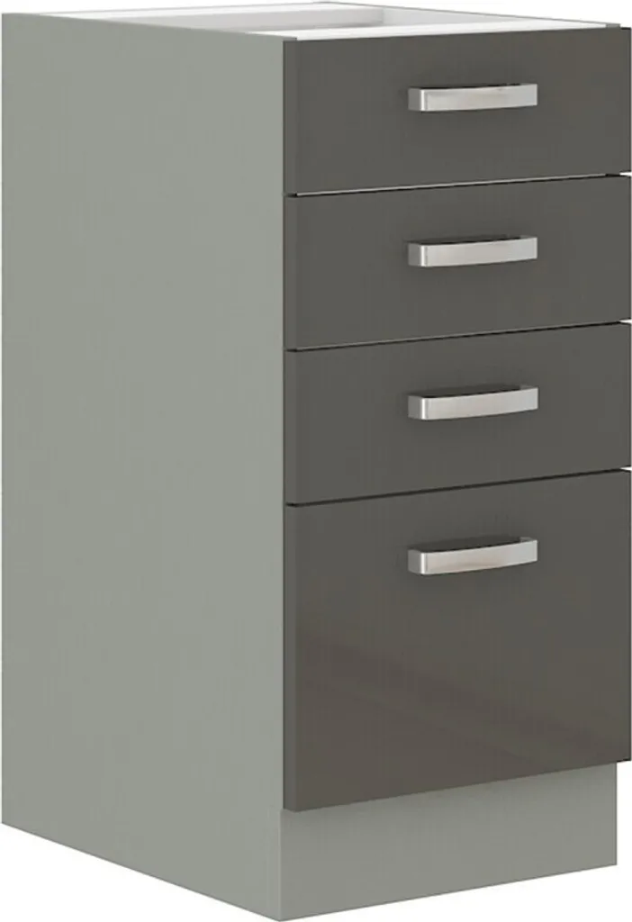 Mobile Base Cucina 40 cm Grigio ULLERIKE | Design Moderno e Pratico