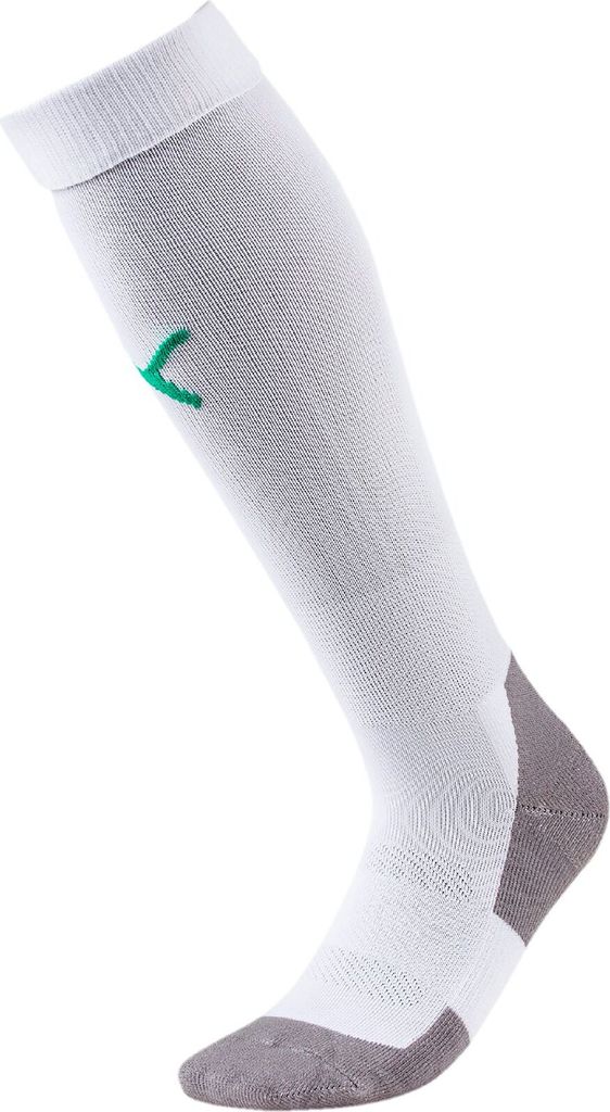 Puma Teamliga Stutzenstrumpf - Weiß / Grün | Größe: 47-49