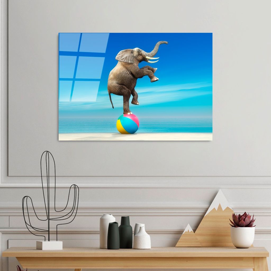 Wallity, UV-431 50 x 70, Dekorative Malerei aus gehärtetem Glas, 100 % gehärtetes Glas, Mehrfarbig, 50 x 70 cm