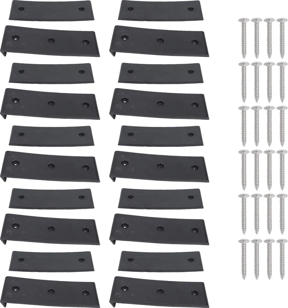Patins anti-friction noirs pour remorque de bateau 10 unités 25 cm