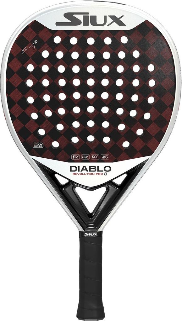 Siux Diablo Revolution Sanyo Pro 3 Padelschläger Rot 355-375 gr Rot 355-375 gr