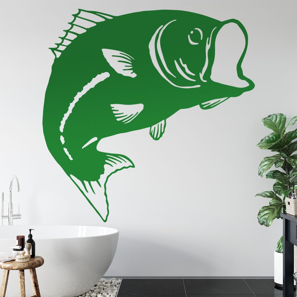 KIWISTAR Karpfen Fisch - Meer Wasser Flossen Schuppen Kiemen Wandtattoo in 6 Größen - Wandaufkleber Wall Sticker - Dekoration, Küche, Wohnzimmer...