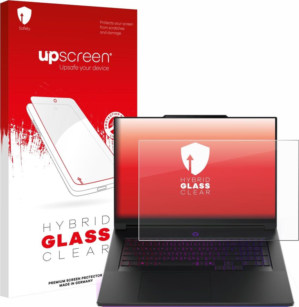 upscreen Schutzglas für Lenovo Legion 9i Gen 10 18" Schutzfolie Panzer Folie Glas Display Schutz klar