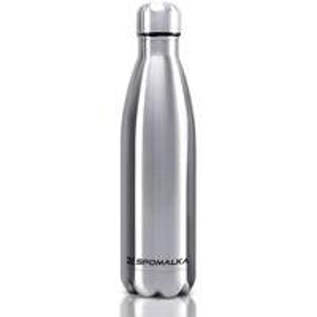 Isolierter, wasserdichter, doppelwandiger, silberfarbener, 500 ml, leckfreier, doppelwandiger, wasserdichter, Thermoflaschenhalter