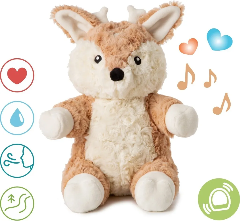 Peluche veilleuse bébé Finley Fawn avec berceuses et bruits blancs