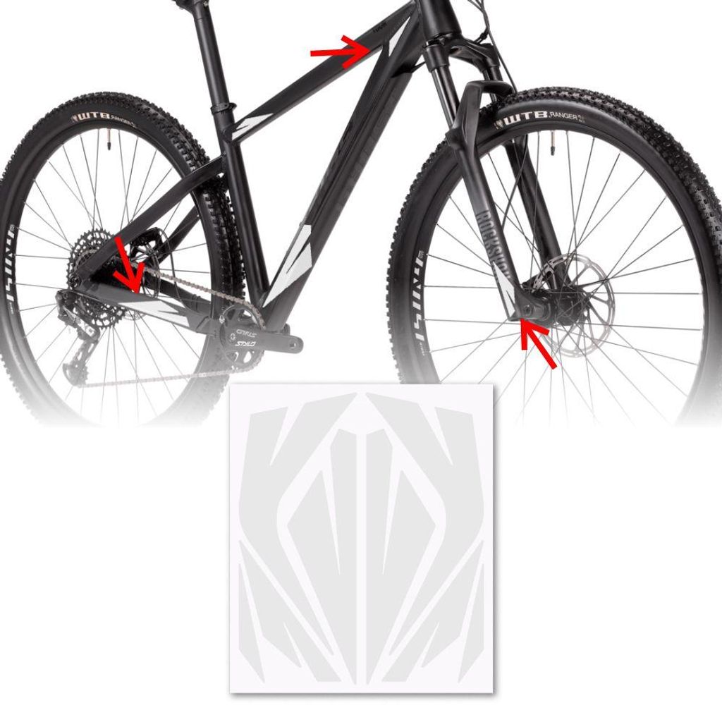 Reflexná nálepka na bicykel, značka Time Reflex, biela Obrázok produktu 
