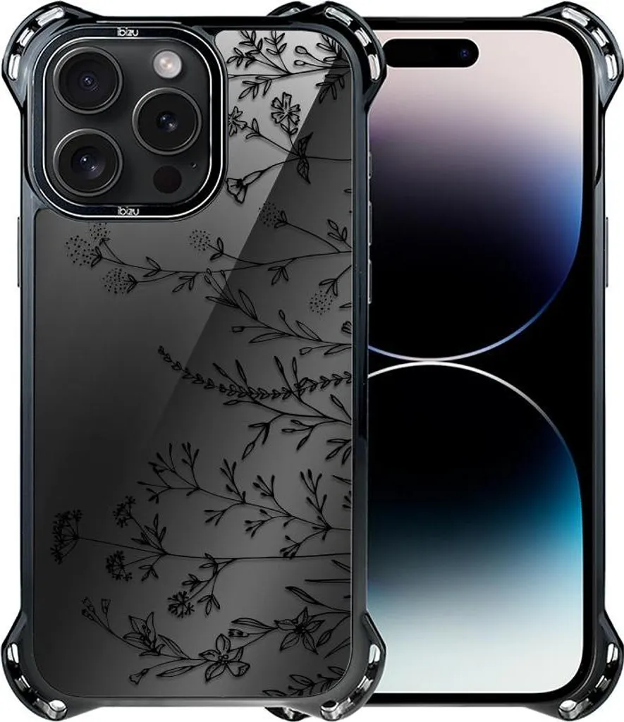 Housse iPhone 14 Pro Max IBIZU DropGuard Ultra MagSafe Midnight Flowers