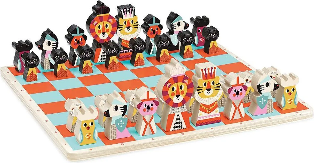 Jeu d'échecs en bois Ingela P. Arrhenius Vilac : coffret illustré 7721