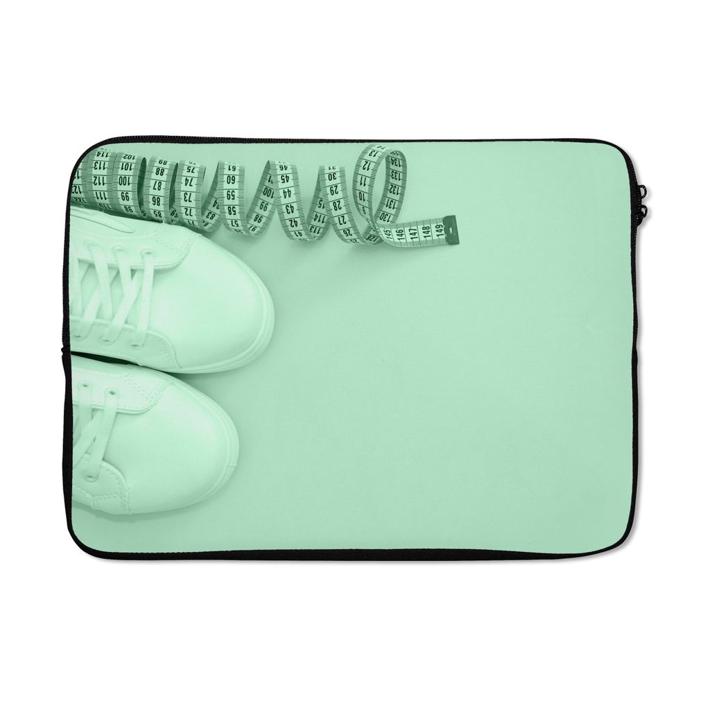 MuchoWow Laptop Hülle 13 Zoll Mintgrüne Schuhe Laptoptasche - Laptophülle - Sleeve - Rundumschutz