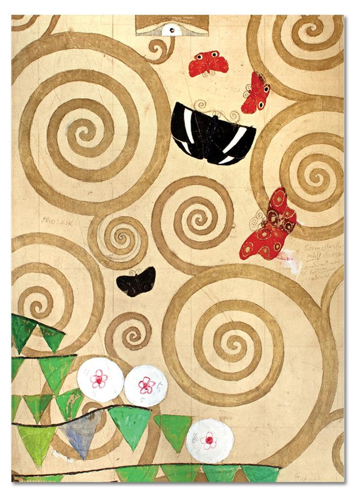 Giallobus - Schmetterlinge - Gustav Klimt - 35L x 50W cm - Bild - Acrylglas