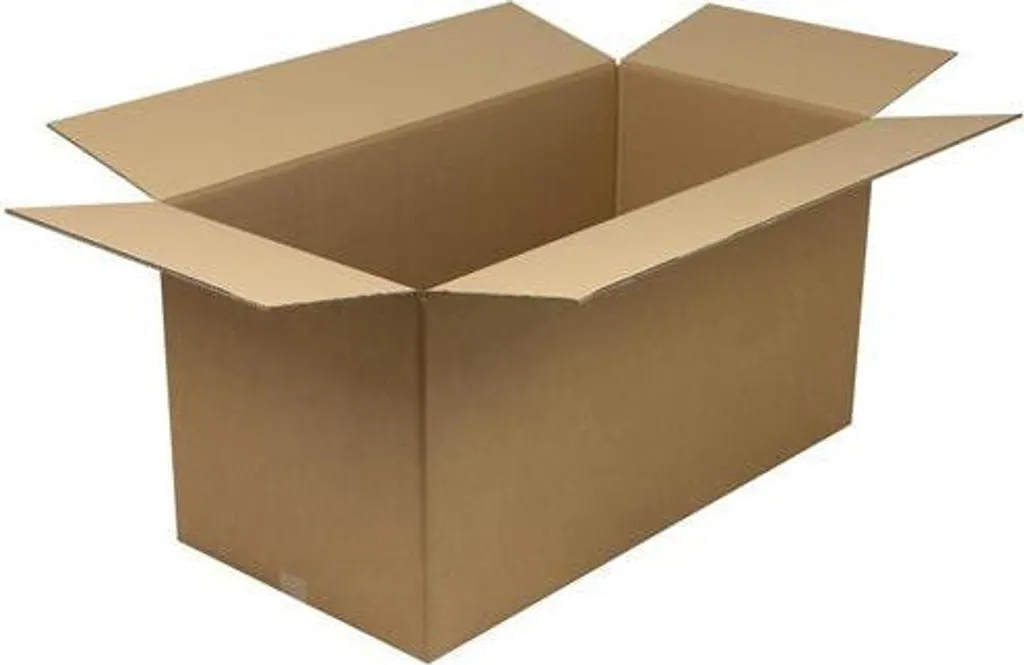 Caisse américaine double cannelure 100x50x50cm carton brun de stockage