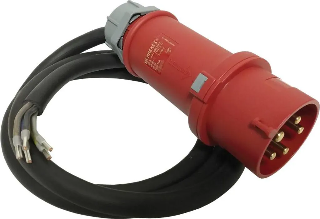 Rallonge électrique industrielle 32A 5x4mm² CEE 400V de 2 mètres