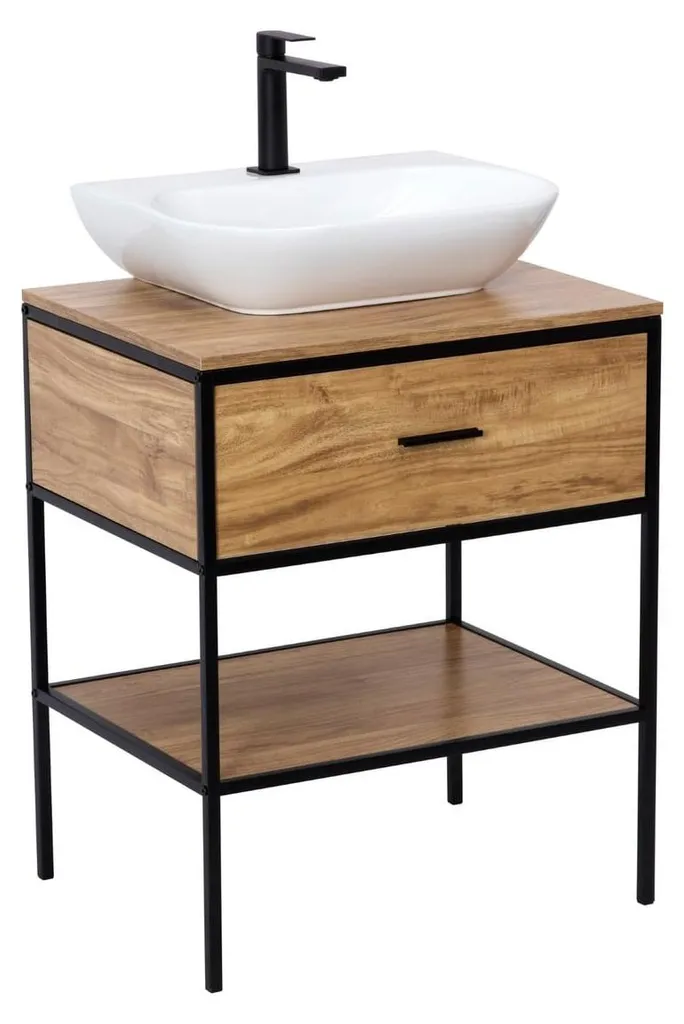 Meuble sous-vasque 60cm : gagnez de la place avec le style Érable Brillant