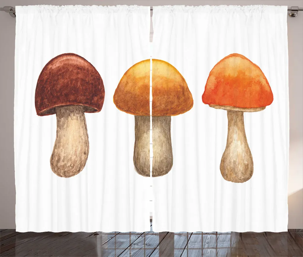 Rideau pour Baie Vitrée Ambiance Forêt Orange Séquoia 280 x 225 cm