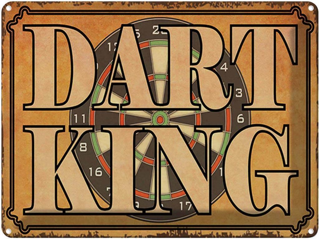 vianmo Blechschild 30x40 cm Dart King