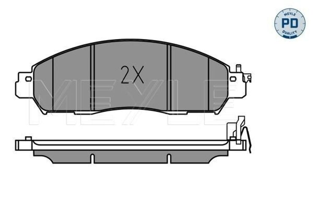 MEYLE 025 224 3917/PD Bremsbeläge Vorne für RENAULT Alaskan Pickup für NISSAN NV200 / Evalia Bus