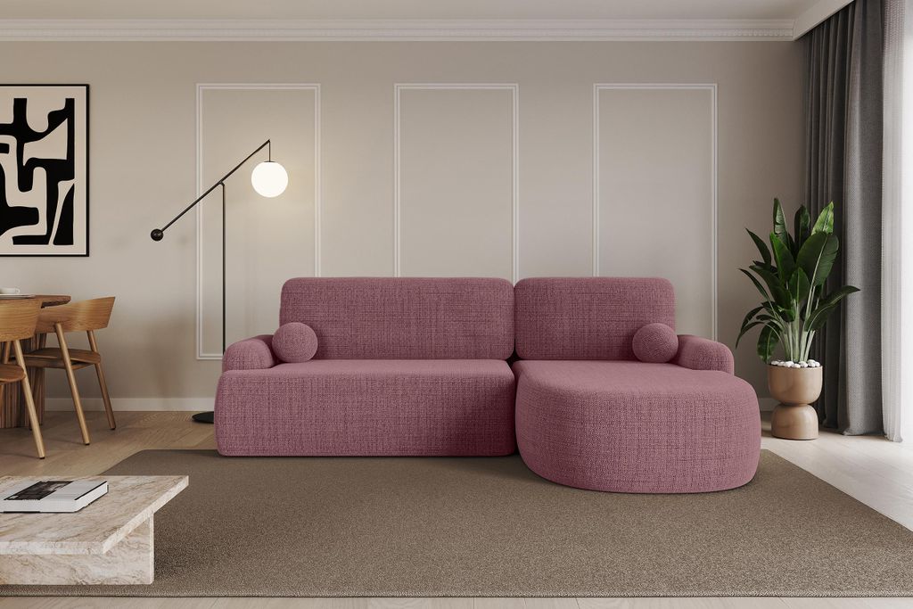 ALTDECOR Ecksofa mit Schlaffunktion und Bettkasten Corner Sofa Bett Eckcouch Couch L-Form Schlafcouch Ausziehbar Wohnlandschaft Schlafsofa Cauchsof...