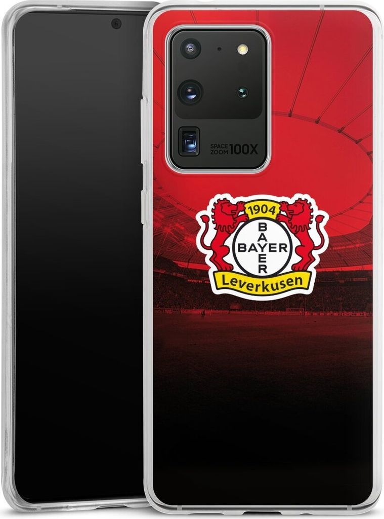 DeinDesign Handyhülle für Samsung Galaxy S20 Ultra 5G Silikon Hülle Case Smartphone Schutzhülle Bayer 04 Leverkusen Offizielles Lizenzprodukt S...