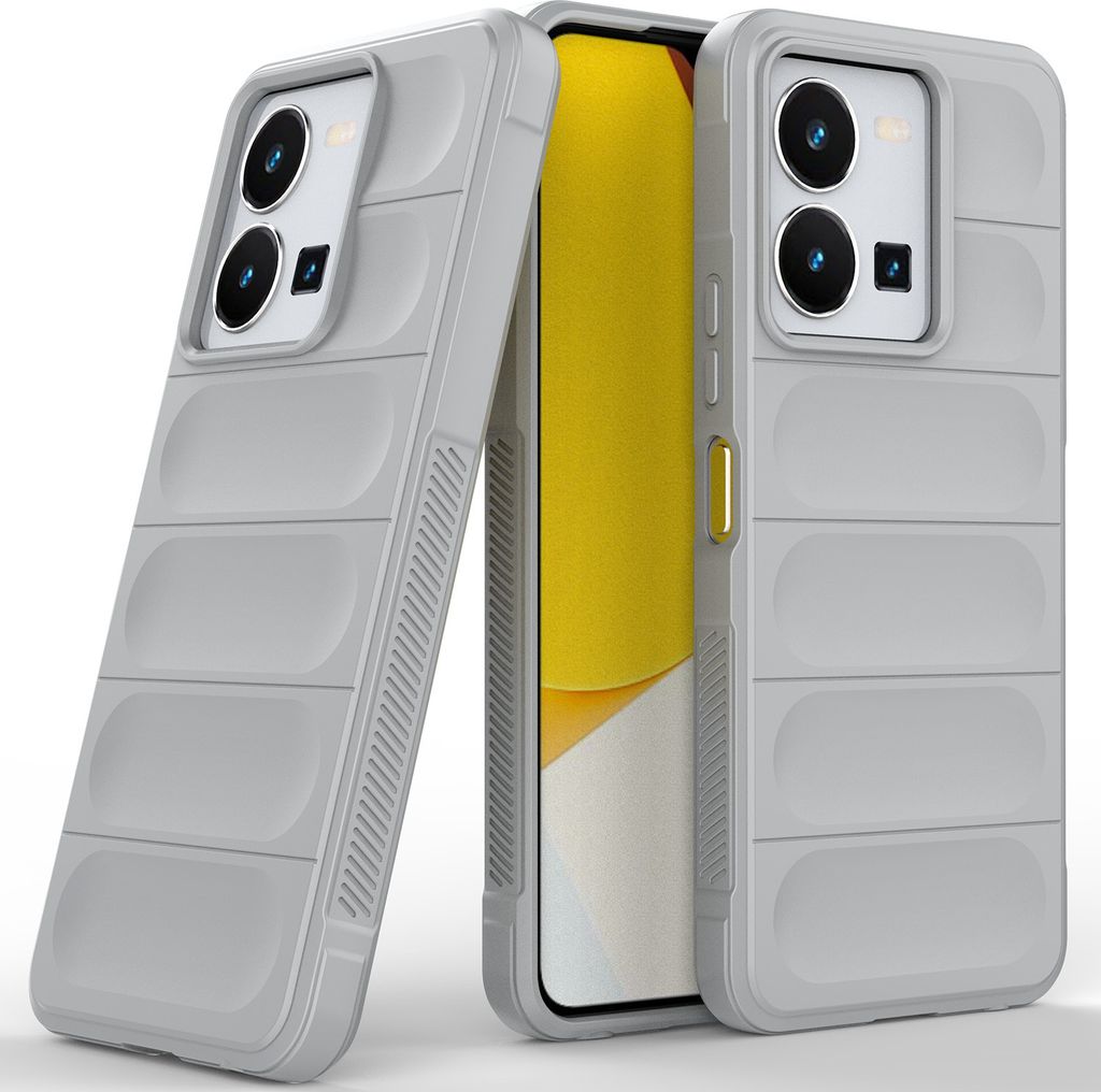VIVO Y35 4G Hülle, Weich TPU Silikon Stossfest Anti-rutsch Schutzhülle für VIVO Y35 4G Grau