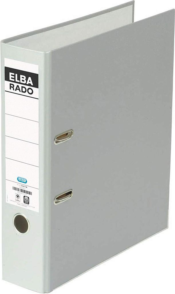 ELBA Ordner rado brillant Rückenbreite: 80 mm DIN A4 grau