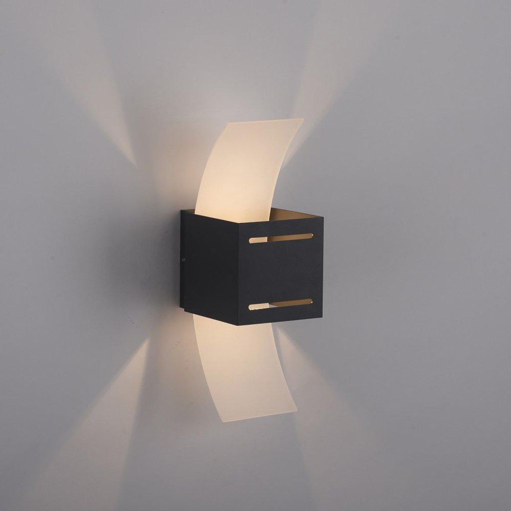 Paul Neuhaus Wandleuchte Orma Anthrazit max. 40W G9 Up & Produktbild 