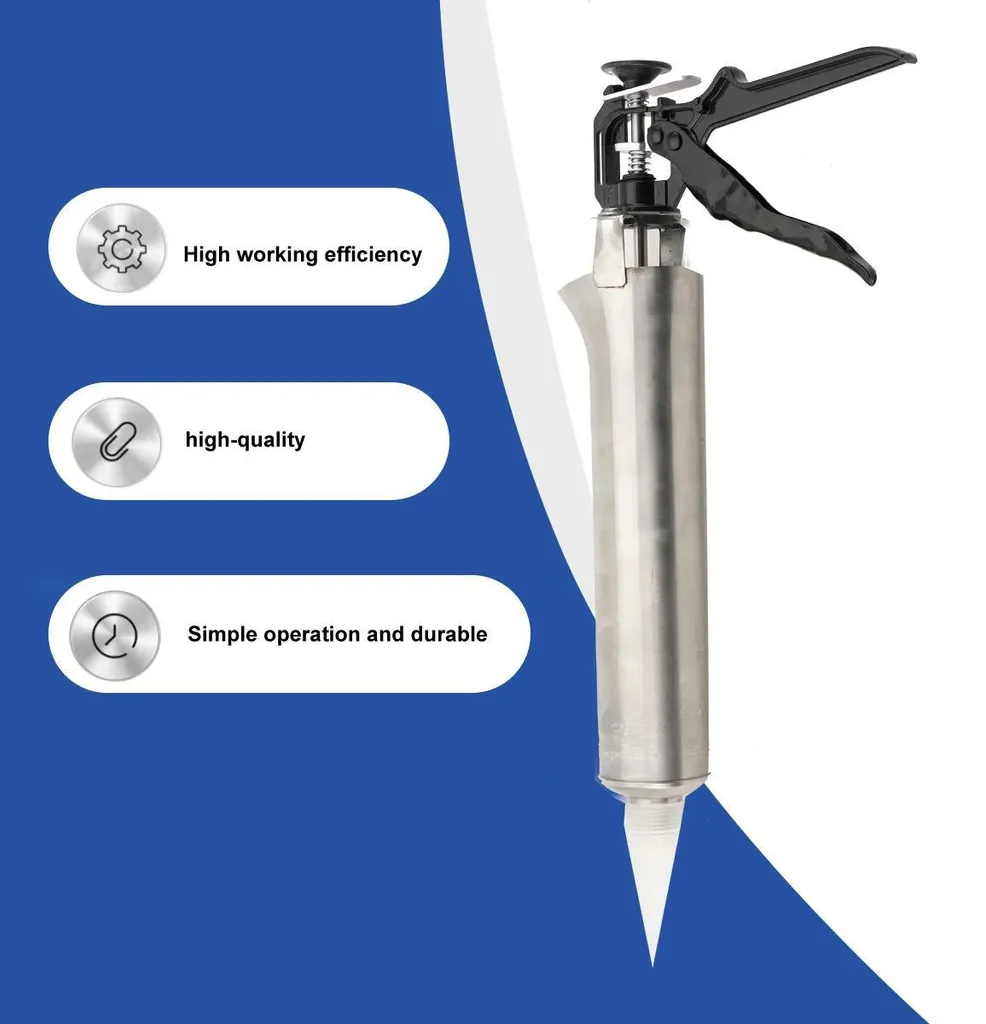 Pistolet d'injection pour mortier et jointoiement - Buse interchangeable - 12