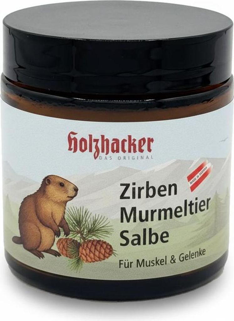 Holzhacker Zirben Murmeltier Salbe mit Zirbenöl 100 ml Produktbild 