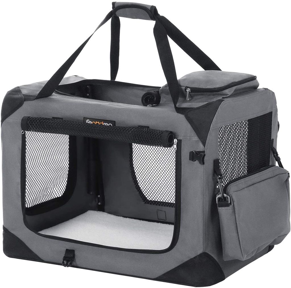 FEANDREA Hundebox, Hundetasche, faltbar, 70 x 52 x 52 cm, Produktbild 