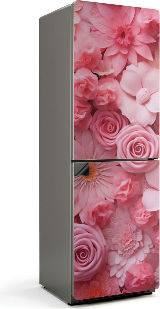 3D-Blumenarrangements – Magnetische Kühlschrank Abdeckung – Dekorfolie magnetisch Küche – Kühlschrank Magnet Deko – selbstklebende Magne...